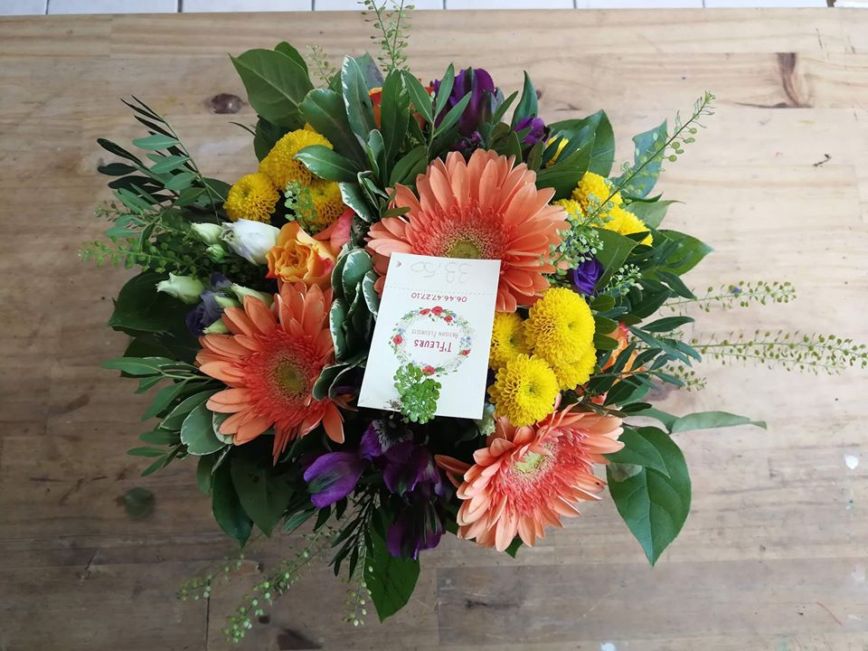 Bouquet esprit thilde 049 T'fleurs Artisan Fleuriste Troyes